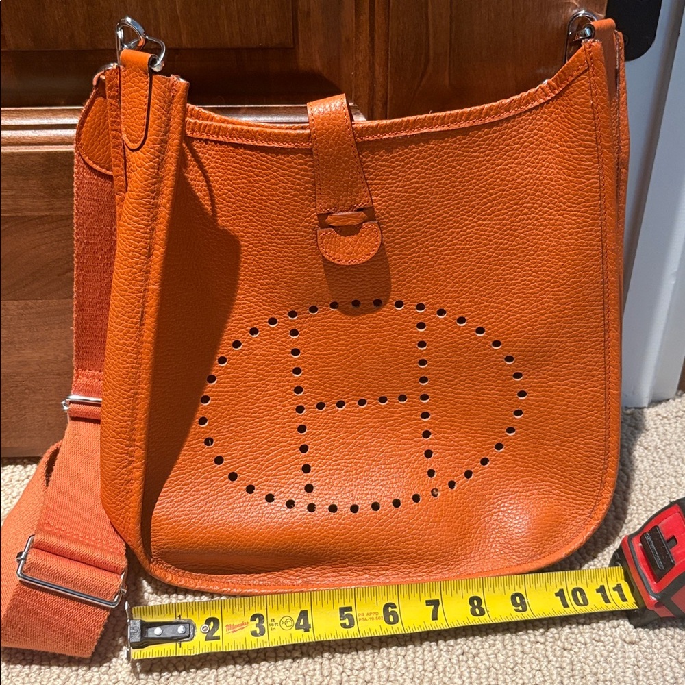 Hermes Taurillon Clemence Evelyne Orange - Picture 11 of 12